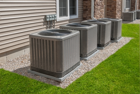 Outdoor air conditioning and heat pump unit.